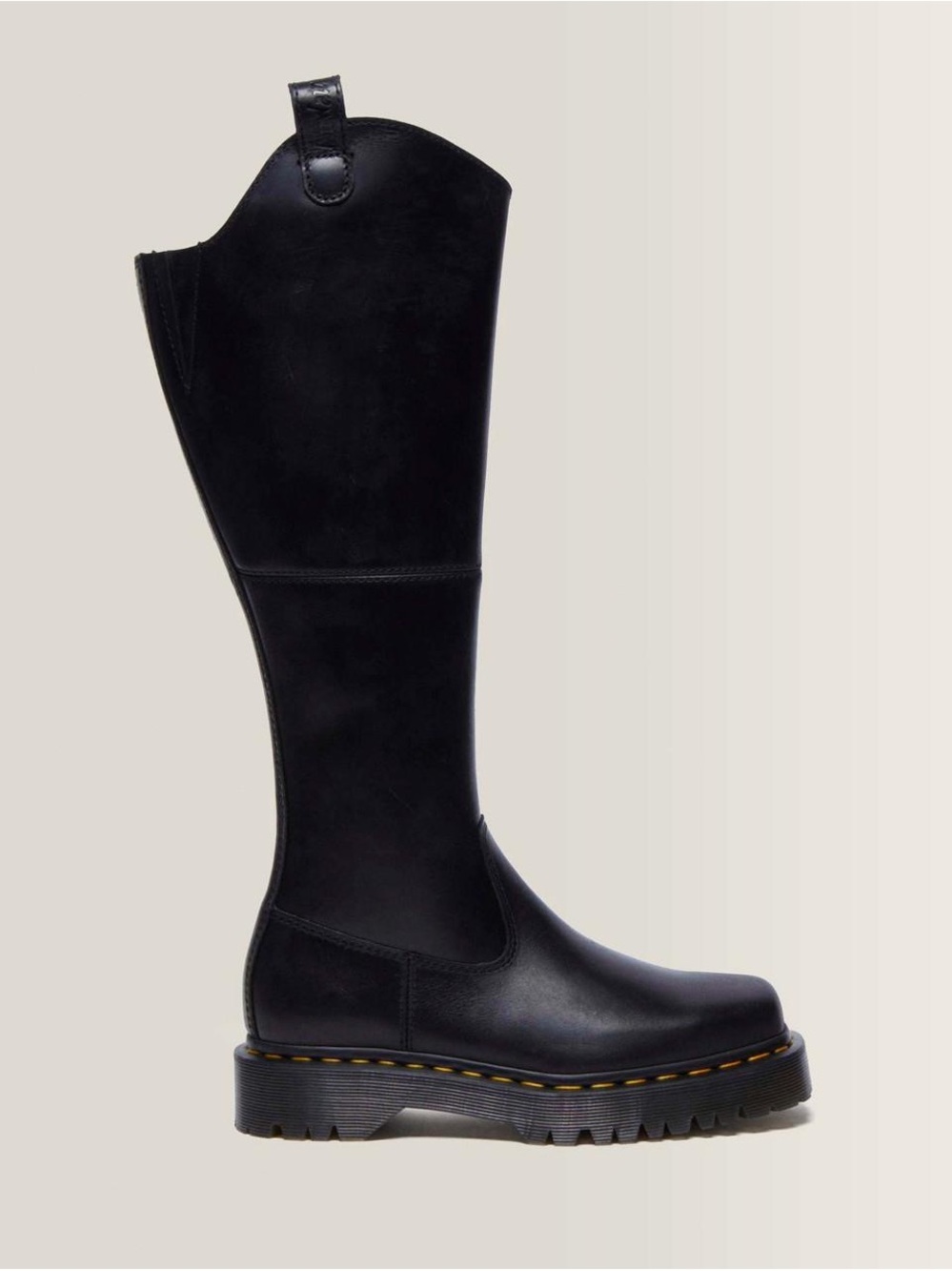 Dr. Martens AMAAYAH KNEE HIGH LEATHER BOOTS